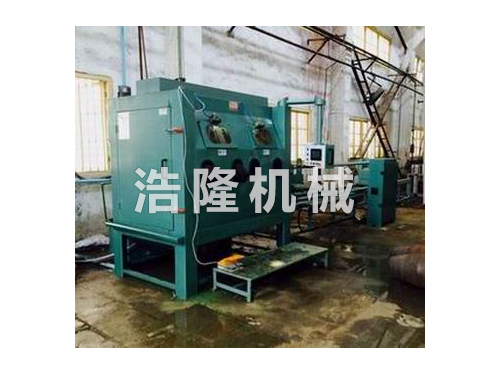 管道內外壁自動液體噴砂機實景圖